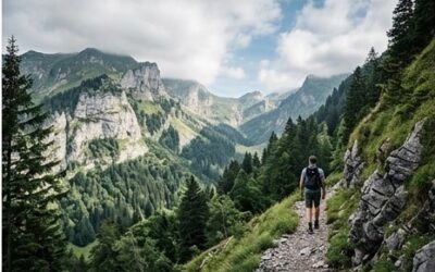 Os pre alpes entre Rieden , Amden e Ebnat Kappel